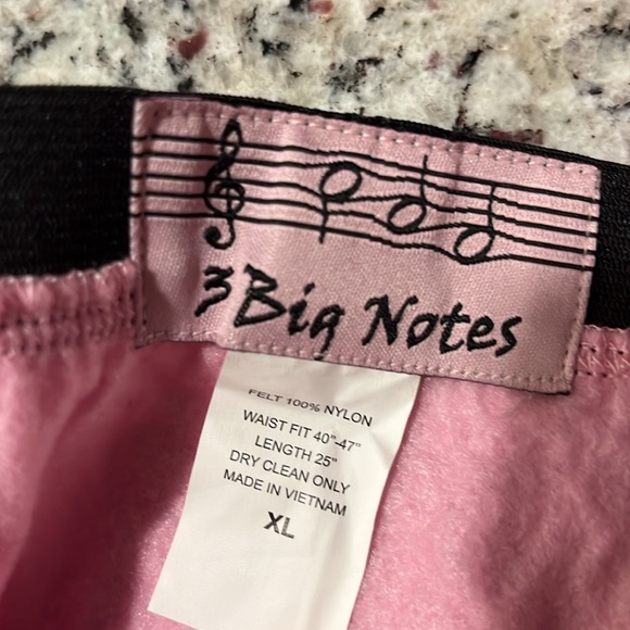 Felt Poodle skirt & skate.  Adult XL with elastic waist. - Picture 4 of 5